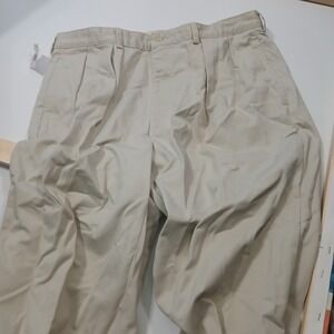 New Polo Ralph Lauren Pleated Pants Mens 38x34 Beige‎ Chino Khaki Preppy
